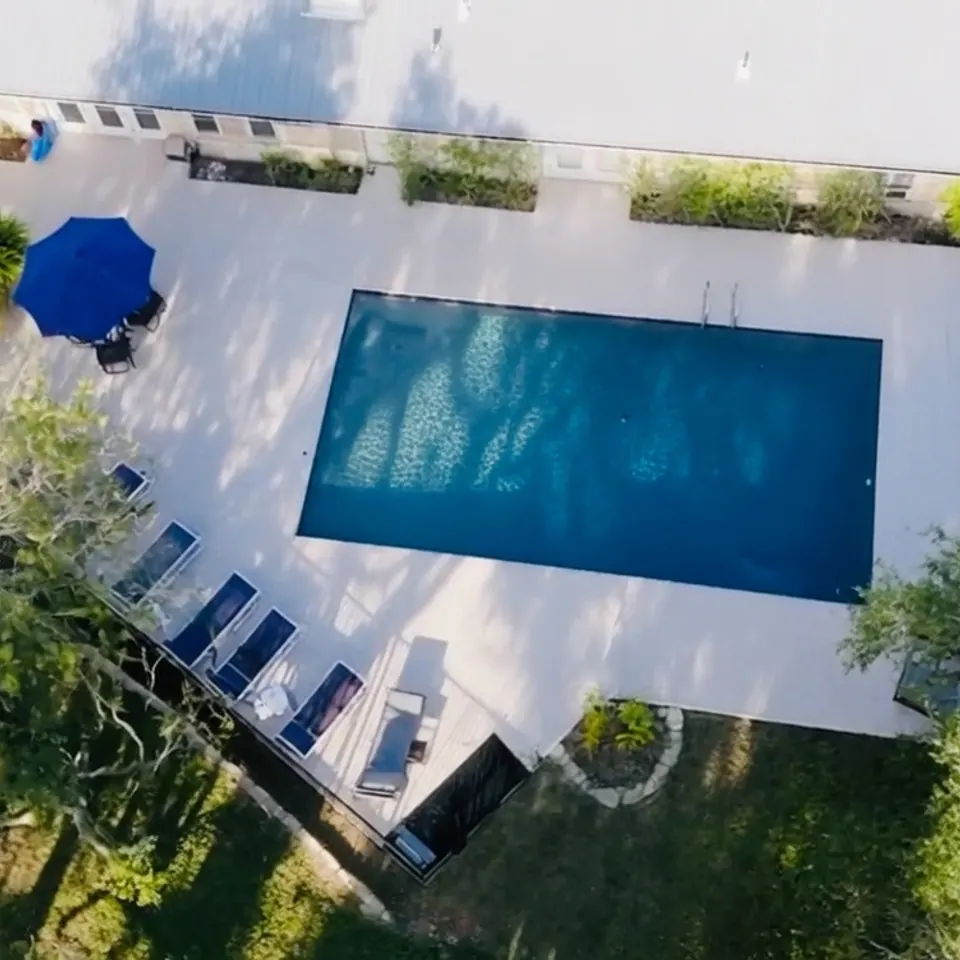 The pool at AWKN Ranch