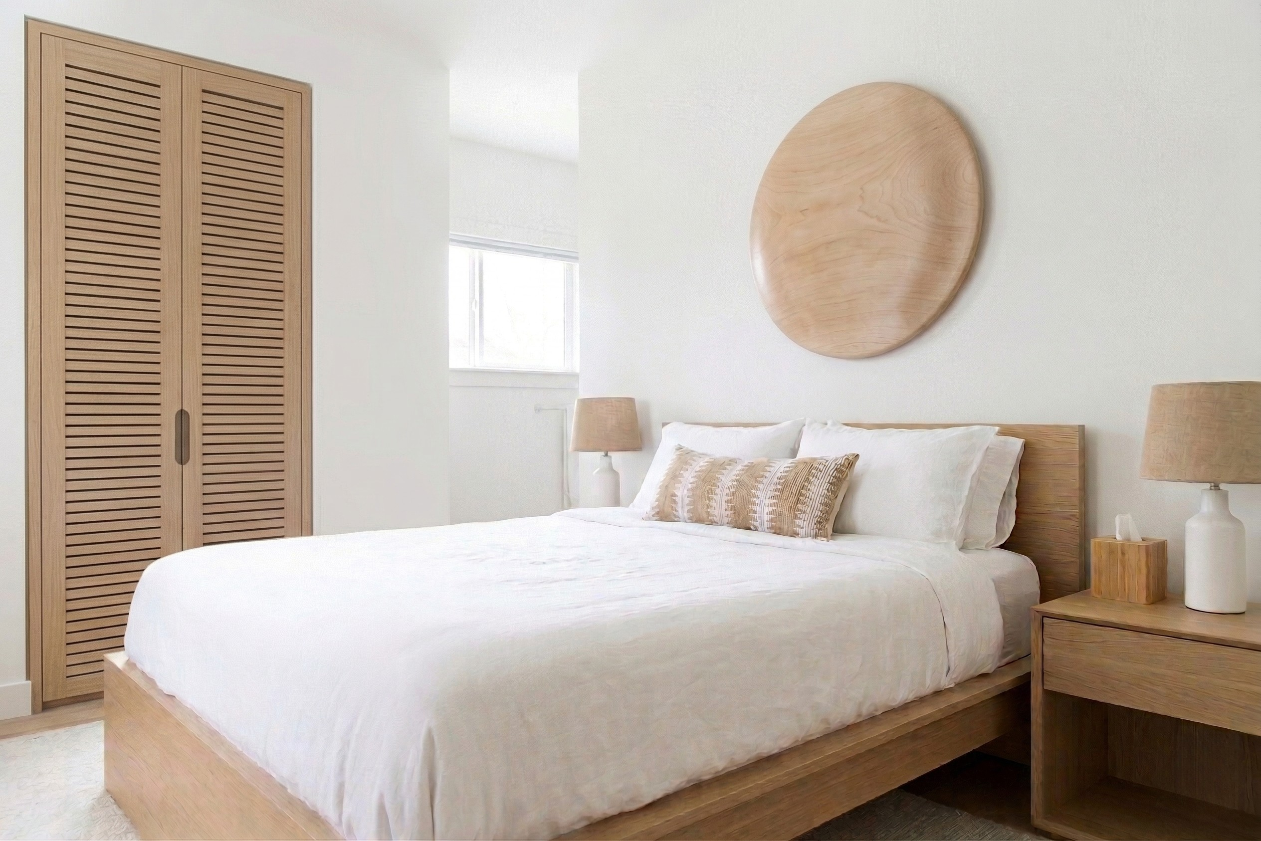 Private retreat bedroom with queen bed