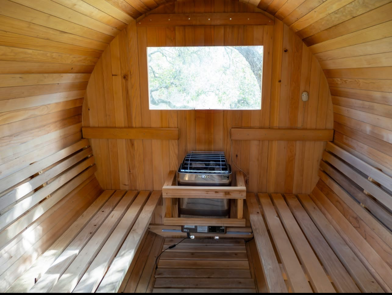 Cedar sauna